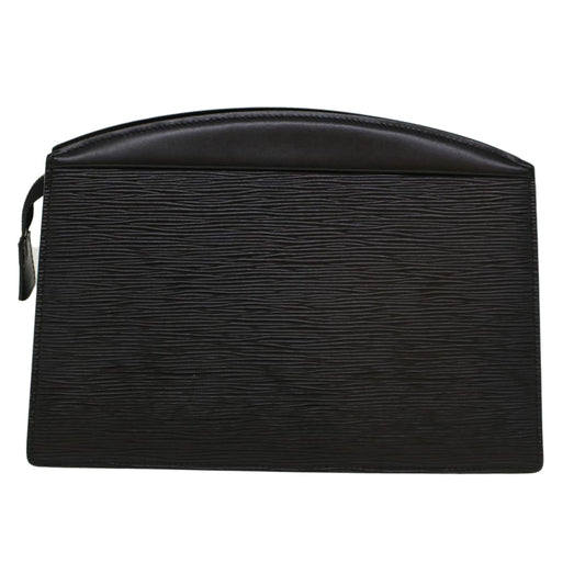 LOUIS VUITTON Epi Trousse Crete Clutch Bag Black M48402 LV Auth 46434