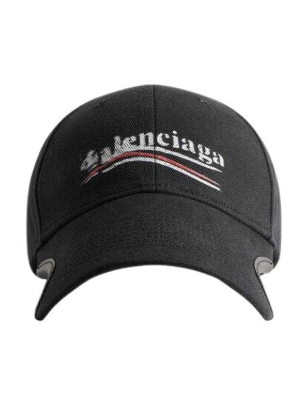 Luxury Balenciaga  Political Stencil Ball Cap Black