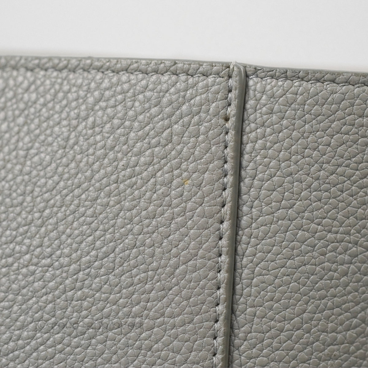 Celine Sangle Bucket Bag Grained Calfskin Grey