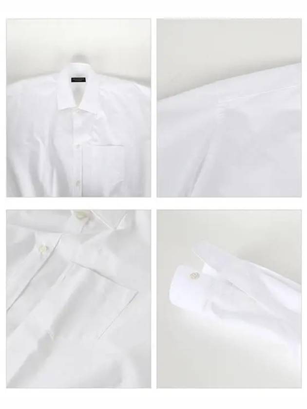 Luxury Balenciaga  Cocoon Long Sleeve Shirt White