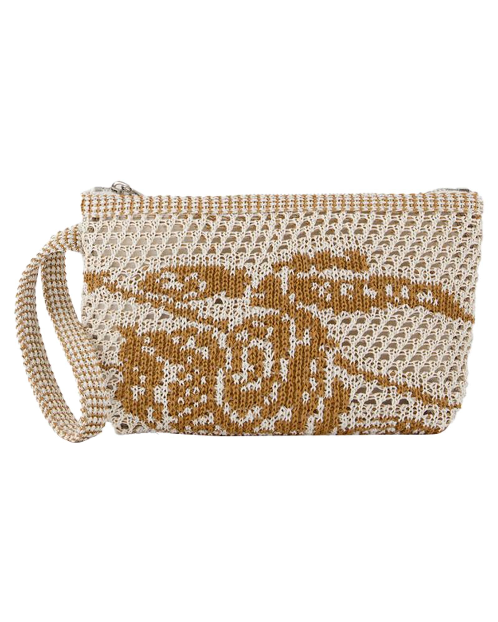 Burberry Knitted Clutch Bag Women White | White Coin Pouches ONE SIZE white | white