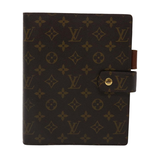 LOUIS VUITTON Monogram Agenda GM Day Planner Cover R20006 LV Auth 46844