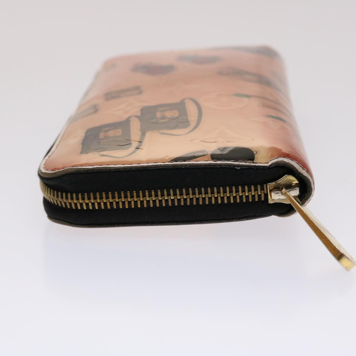 LOUIS VUITTON Monogram Vernis Nicolas Ghesquire Zippy Wallet M50370 Auth 46865