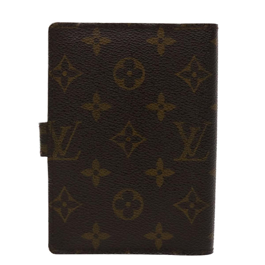 LOUIS VUITTON Monogram Agenda PM Day Planner Cover R20005 LV Auth 46898