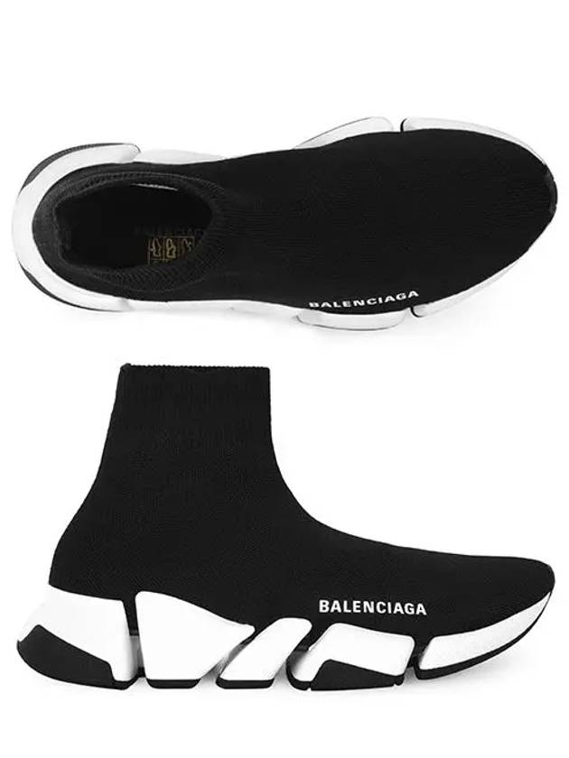 Luxury Balenciaga  Speed 2.0 High Top Sneakers Black