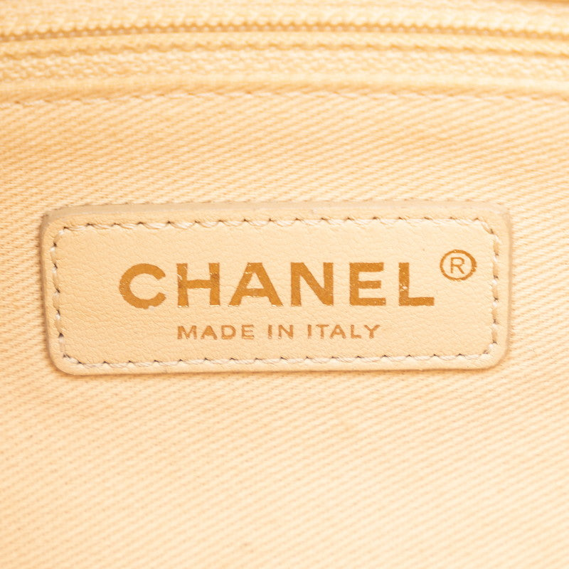 Chanel Matrases Coco Shoulder Bag White Brown Matt Caviar S  Chanel