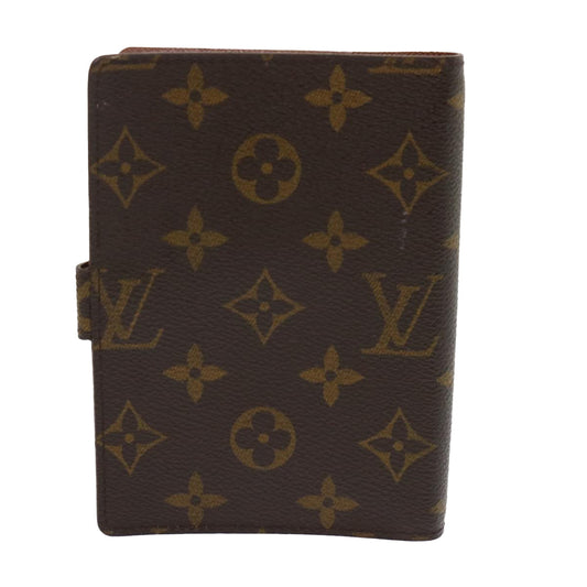 LOUIS VUITTON Monogram Agenda PM Day Planner Cover R20005 LV Auth 47172