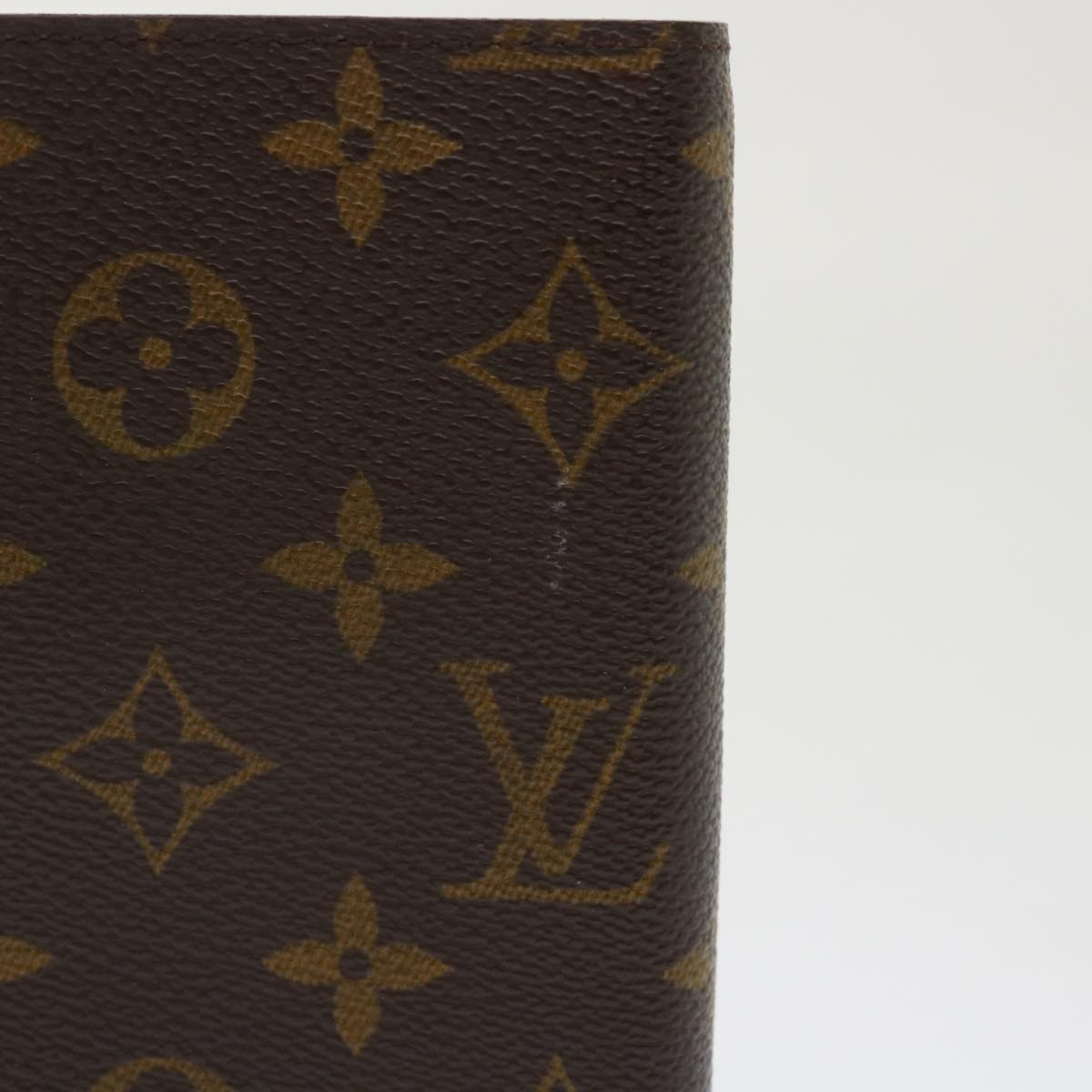 LOUIS VUITTON Monogram Agenda PM Day Planner Cover R20005 LV Auth 47172