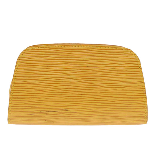 LOUIS VUITTON Epi Dauphine PM Pouch Yellow M48449 LV Auth 47174