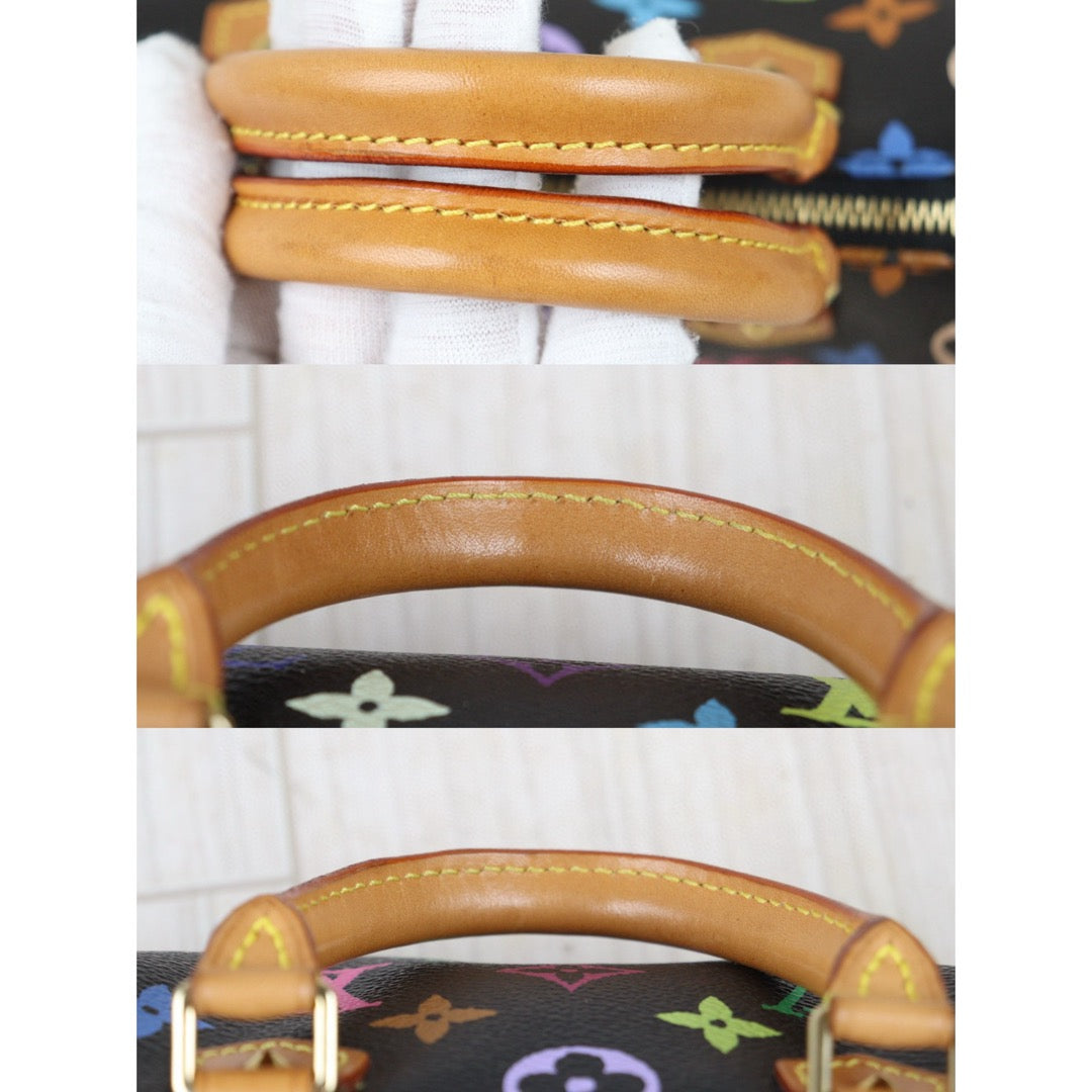 Very Good ( Rank A)｜ LV Monogram Multicolor Mini Speedy Handbag With Shoulder Strap ｜S24070801