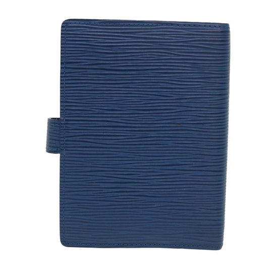 LOUIS VUITTON Epi Agenda PM Day Planner Cover Blue R20055 LV Auth 47224