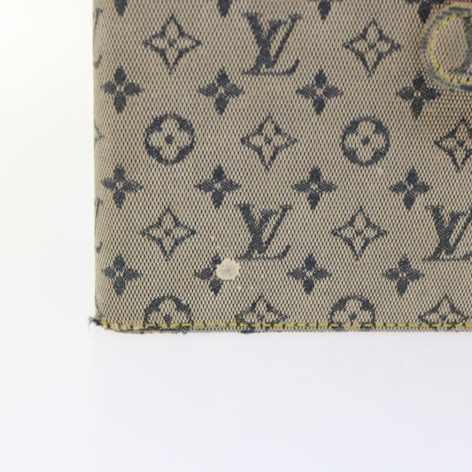 LOUIS VUITTON Monogram Mini Agenda PM Day Planner Cover Blue R20910 Auth 47228