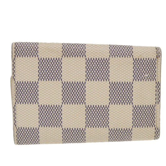LOUIS VUITTON Damier Azur Multicles 6 Key Case N61745 LV Auth 47233