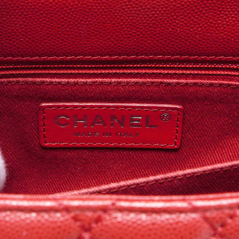 CHANEL Matrasse Coco Handle 2WAY Handbag Caviar S Red (Silver G ) Handbag  Shoulder Bag Ladies Handbag Hybrid 【 Delivery】 Netherlands Online