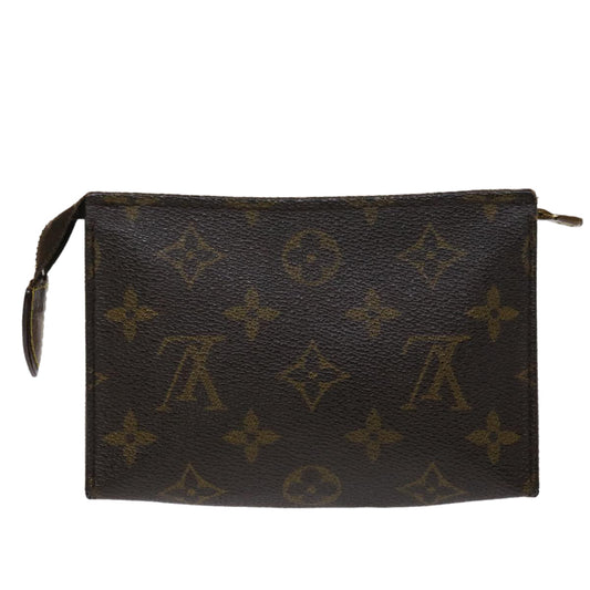 LOUIS VUITTON Monogram Poche Toilette 15 Pouch M47546 LV Auth 47309
