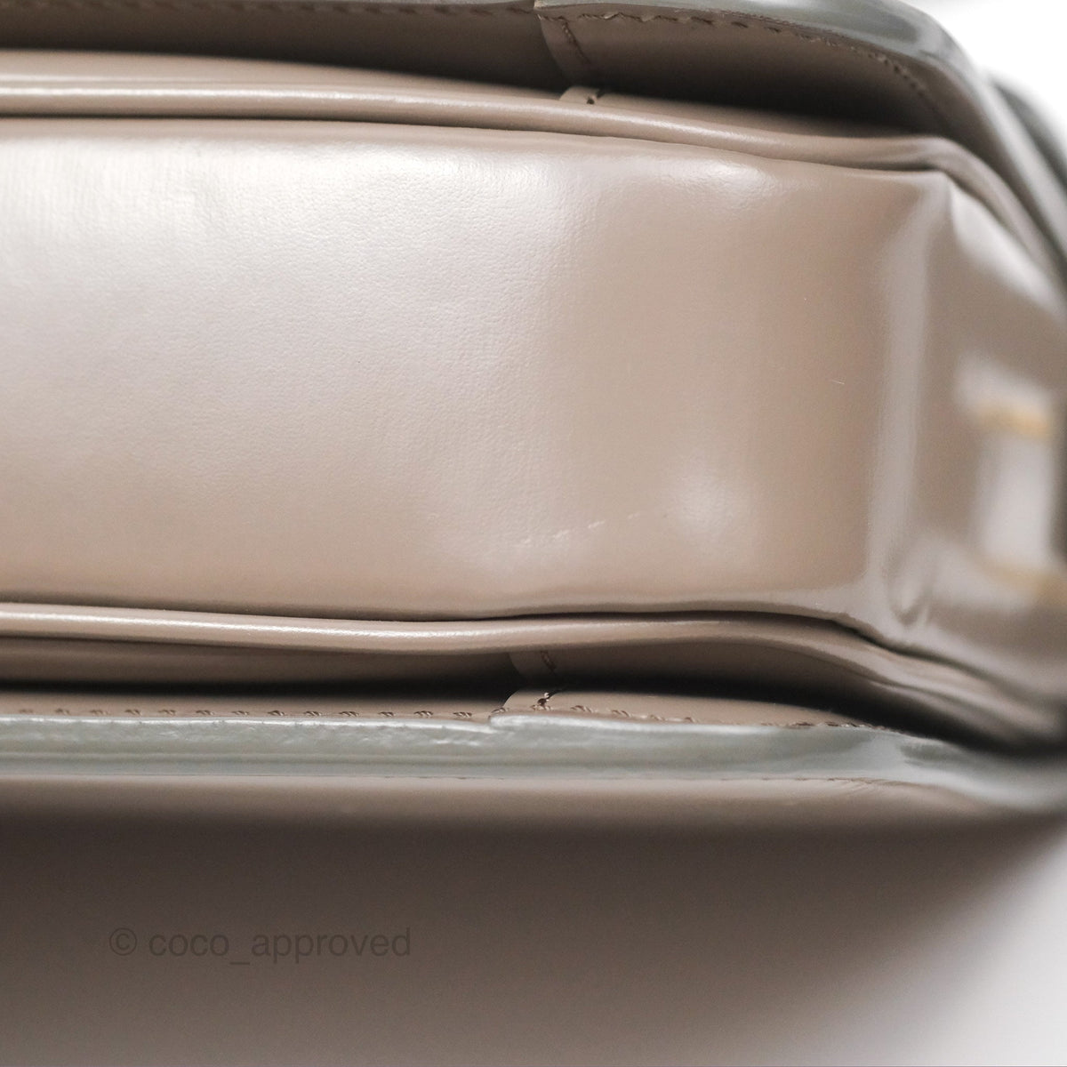 Celine Teen Triomphe Shiny Calfskin Pebble Gold Hardware