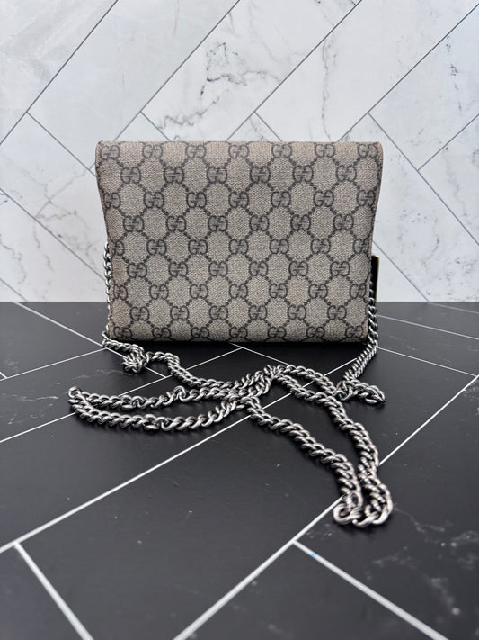 Gucci Supreme Dionysus Wallet on a Chain Crossbody Bag
