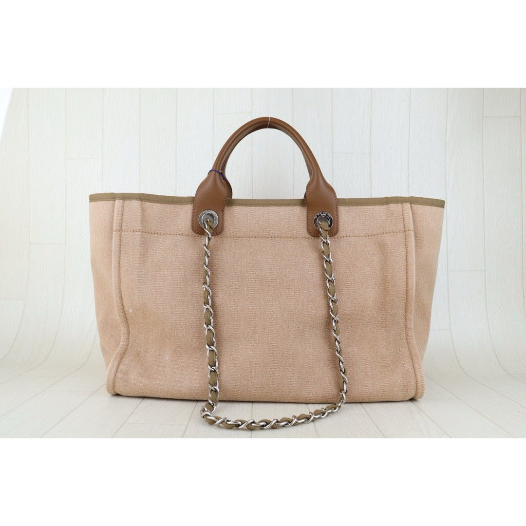 Very Good ( Rank A)｜ CHANEL Canvas Tote Bag Pink Large Made In 2017 Year｜W24121001