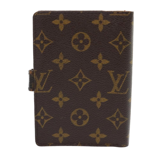 LOUIS VUITTON Monogram Agenda PM Day Planner Cover R20005 LV Auth 47595
