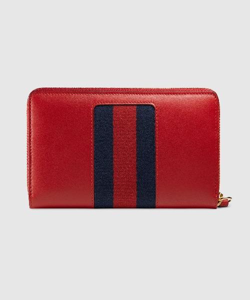 Gucci Sylvie Leather Continental Wallet Black