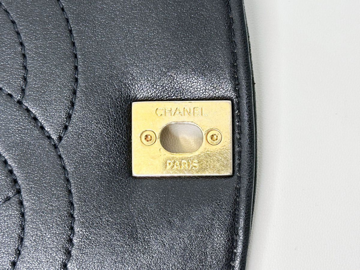 Chanel Small Diana Flap Black Lambskin GHW 2073 holo