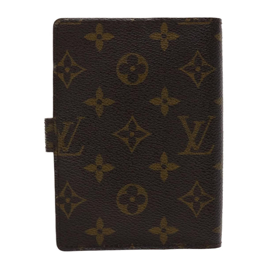 LOUIS VUITTON Monogram Agenda PM Day Planner Cover R20005 LV Auth 47825