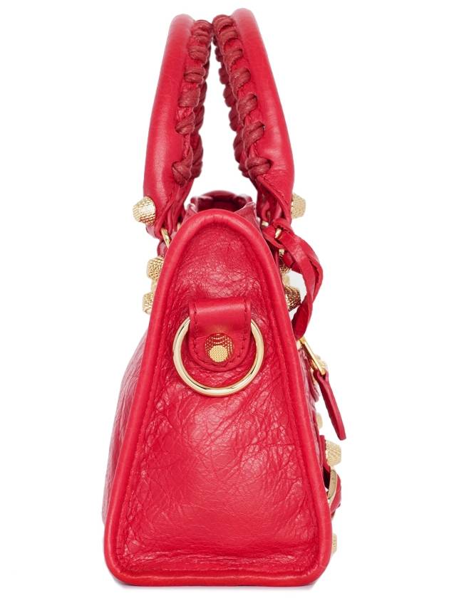 Luxury Balenciaga  Giant City Mini Leather Tote Bag Red