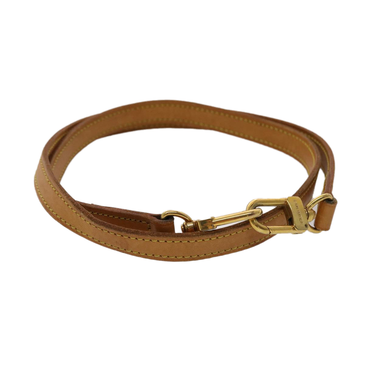 LOUIS VUITTON Shoulder Strap Leather 39.4" Beige LV  47926
