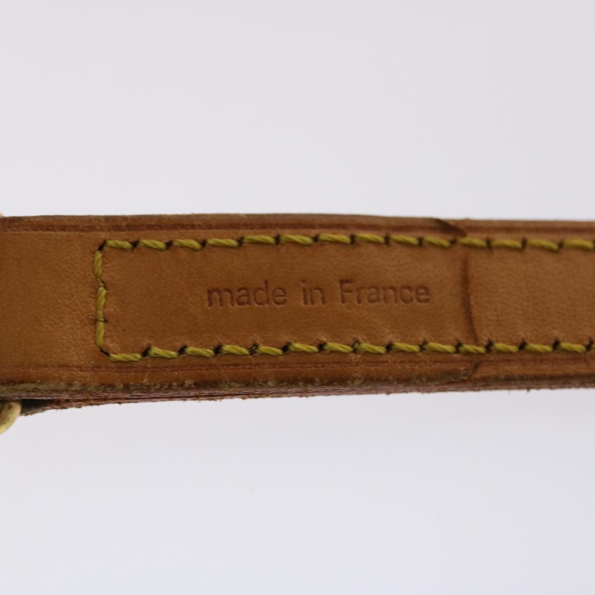 LOUIS VUITTON Shoulder Strap Leather 39.4" Beige LV  47926