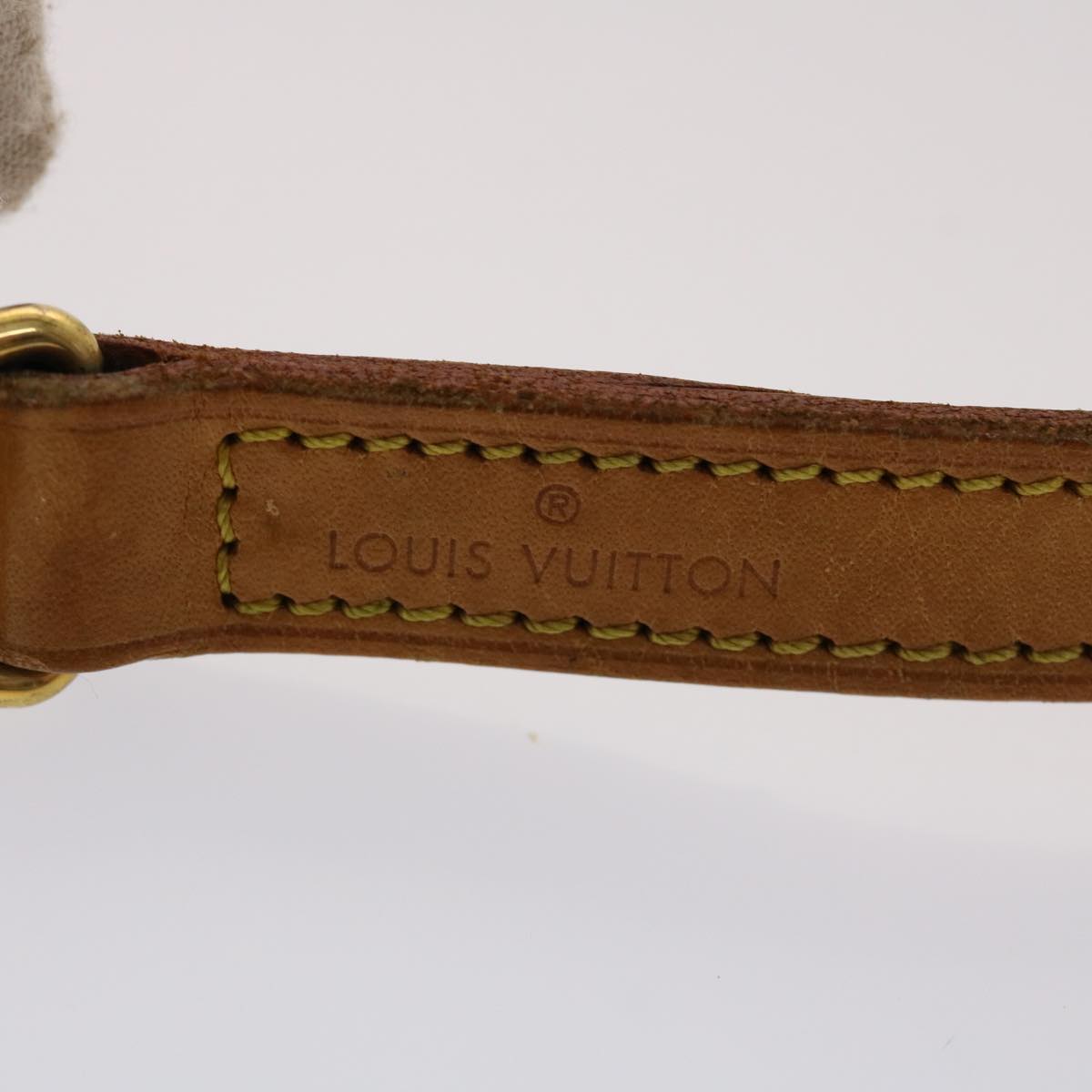 LOUIS VUITTON Shoulder Strap Leather 39.4" Beige LV  47926
