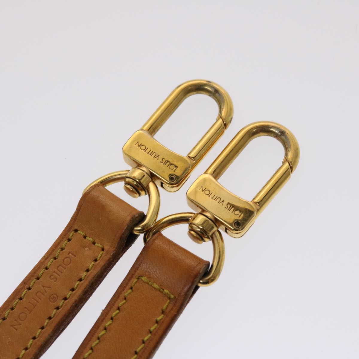 LOUIS VUITTON Shoulder Strap Leather 39.4" Beige LV  47926