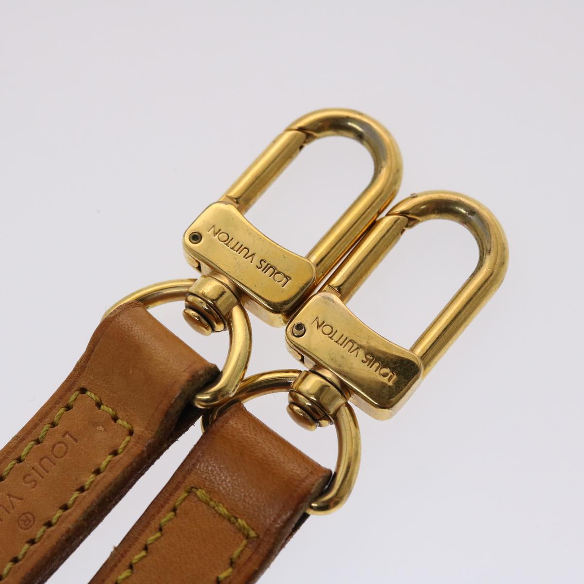 LOUIS VUITTON Shoulder Strap Leather 39.4" Beige LV  47926
