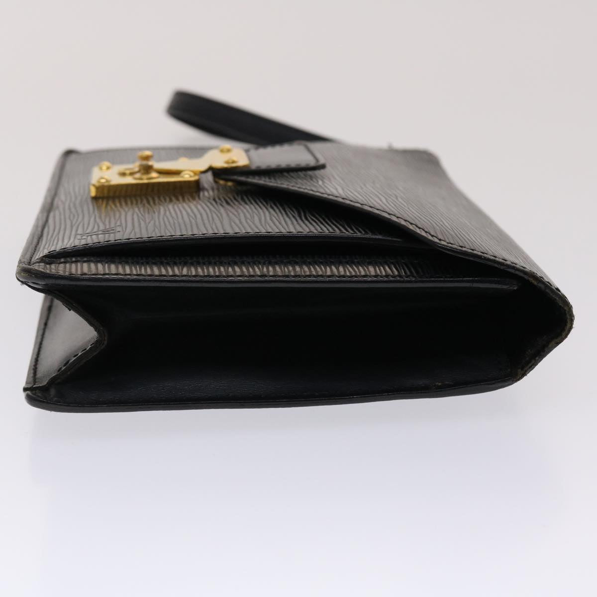 LOUIS VUITTON Epi Serie Dragonne Hand Bag Black M52612 LV  47949