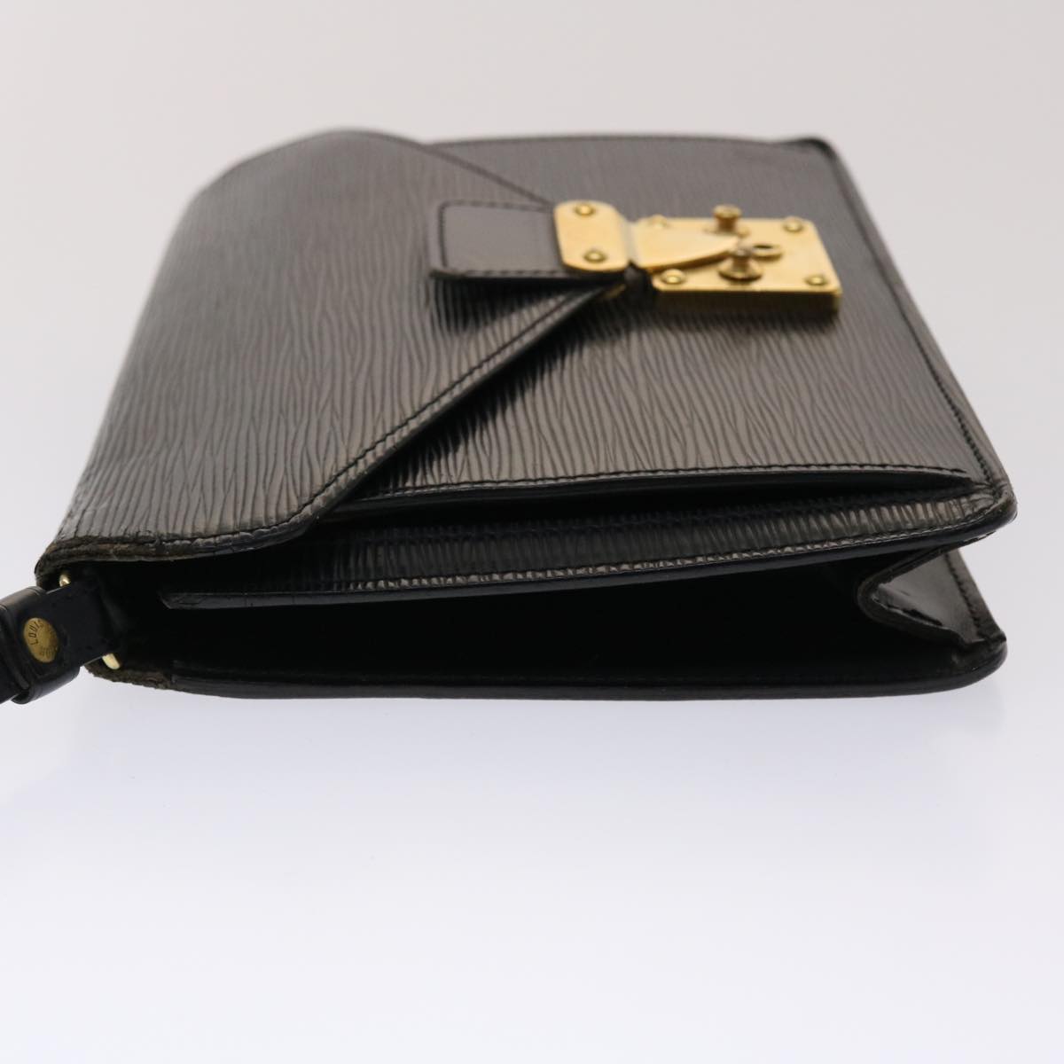 LOUIS VUITTON Epi Serie Dragonne Hand Bag Black M52612 LV  47949