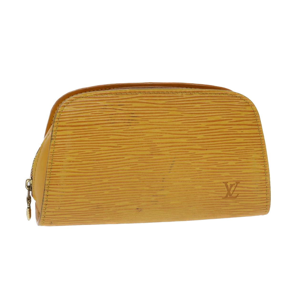 LOUIS VUITTON Epi Dauphine PM Pouch Yellow M48449 LV  47951