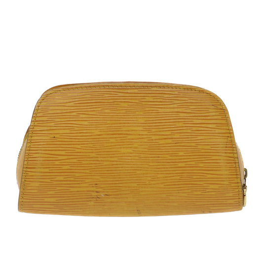 LOUIS VUITTON Epi Dauphine PM Pouch Yellow M48449 LV  47951