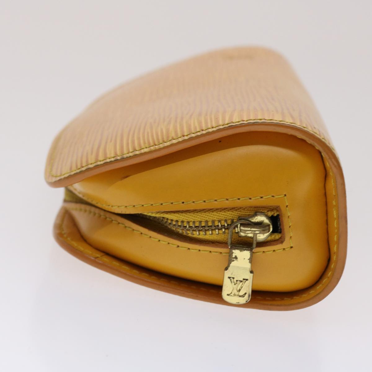 LOUIS VUITTON Epi Dauphine PM Pouch Yellow M48449 LV  47951