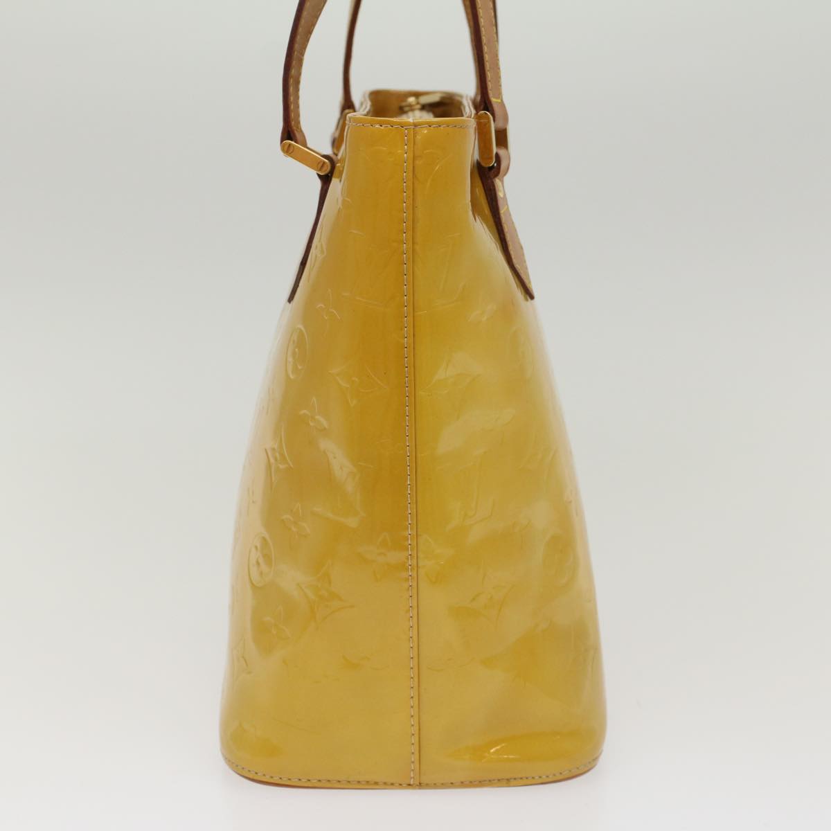 LOUIS VUITTON Monogram Vernis Houston Hand Bag Beige M91004 LV  47974