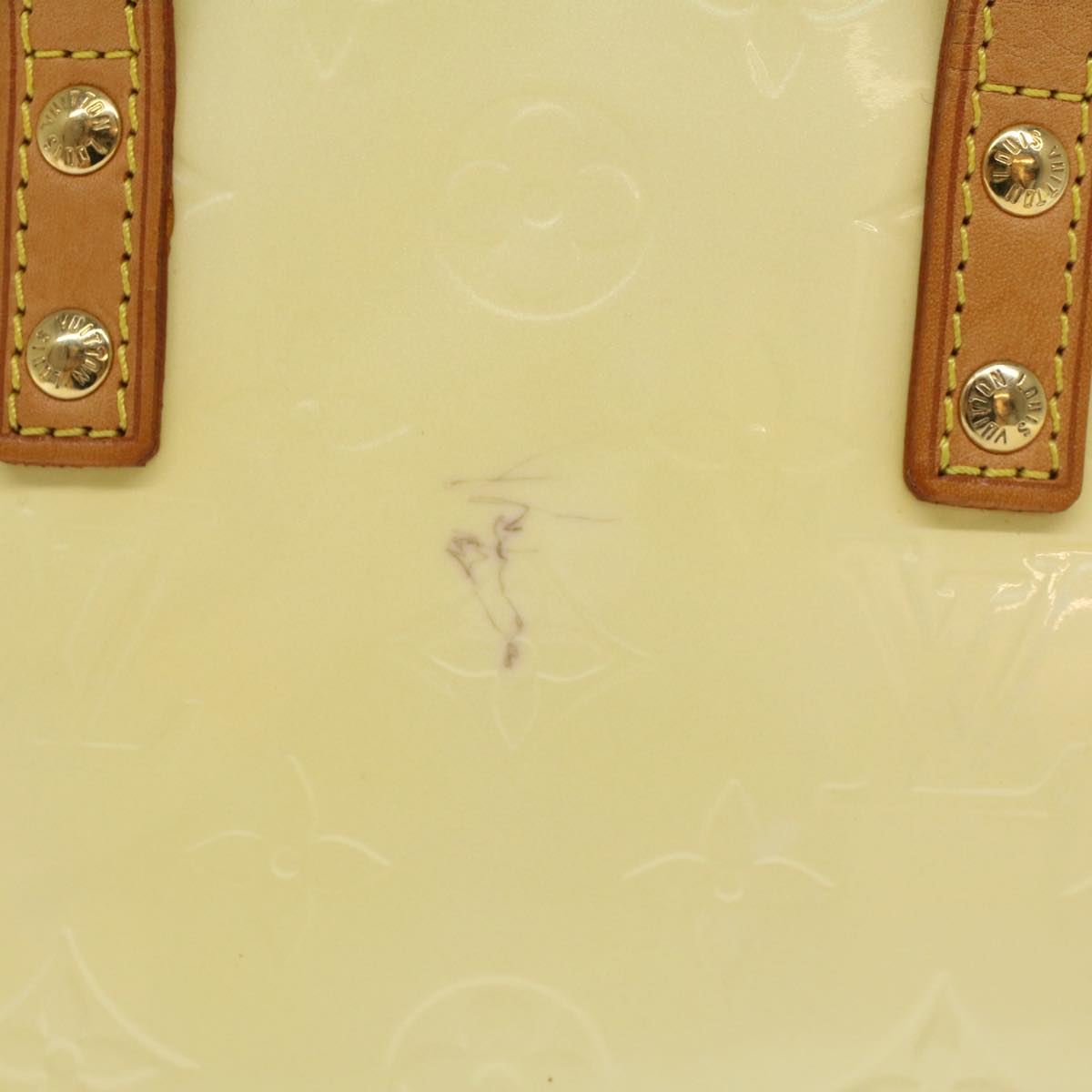 LOUIS VUITTON Monogram Vernis Reade PM Hand Bag Perle M91336 LV  47983