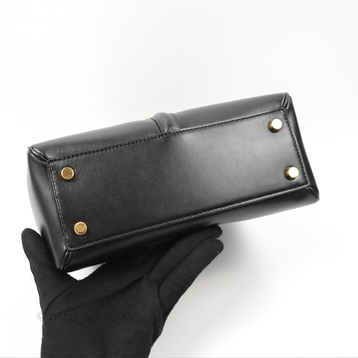 Celine Small 16 Bag Black Satinated Calfskin