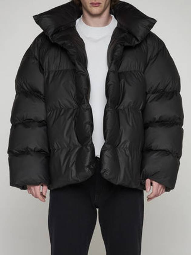 Luxury Balenciaga  Back Logo Wrap Padding Black