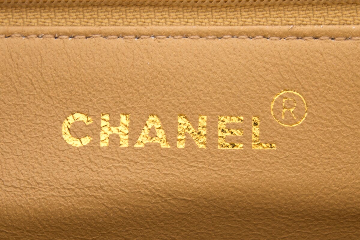 Chanel Vintage 1997-99 Nude Caviar Leather HandBag