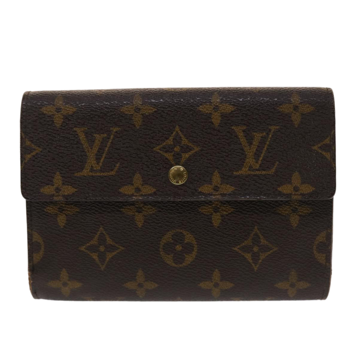 LOUIS VUITTON Monogram Porte Tresor Etui Papie Wallet M61202 LV  48092