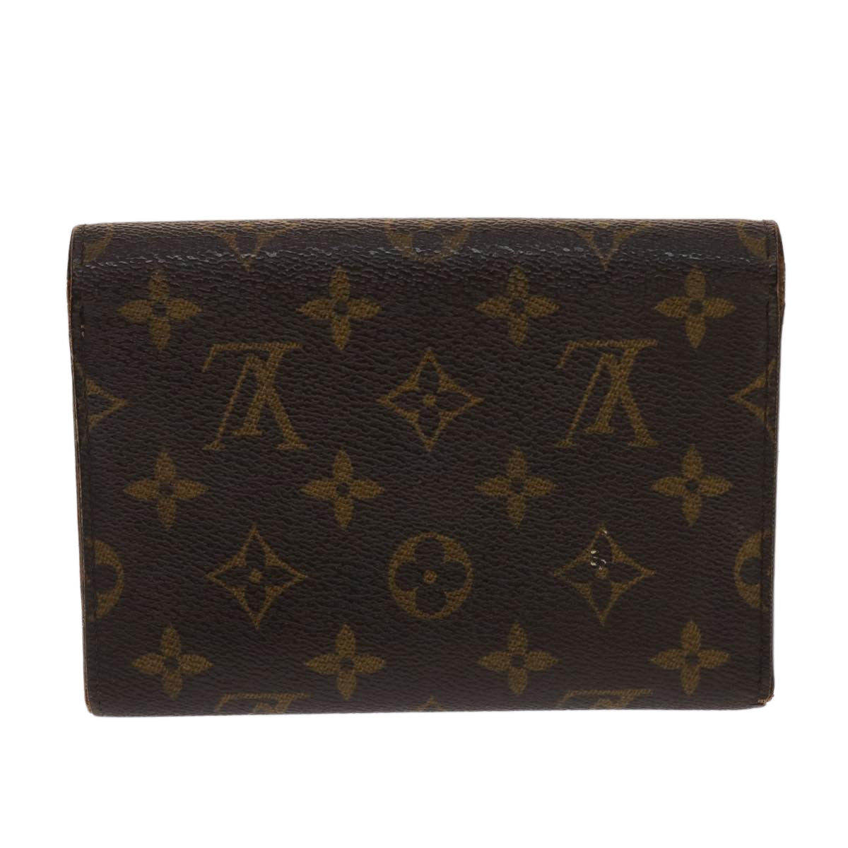 LOUIS VUITTON Monogram Porte Tresor Etui Papie Wallet M61202 LV  48092