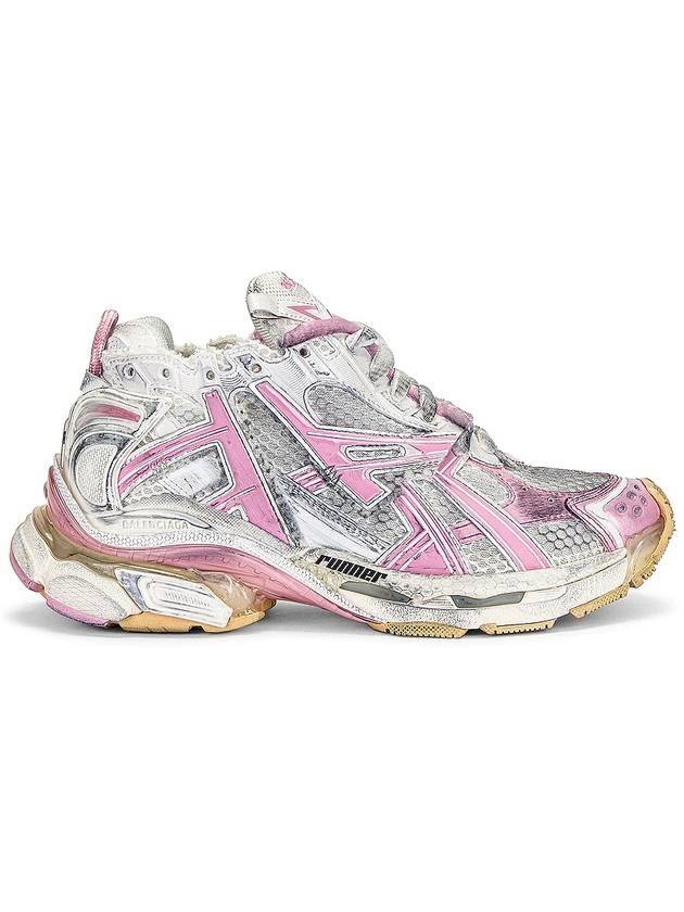 Luxury Balenciaga  Runner Low Top Sneakers White Pink