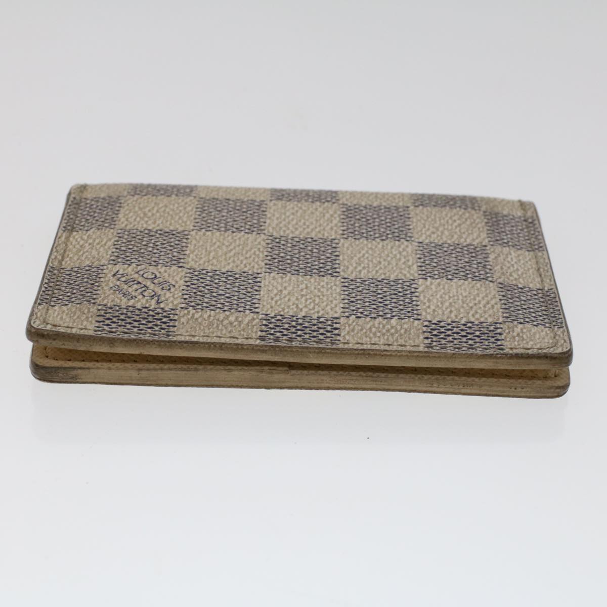 LOUIS VUITTON Damier Azur Organizer Dupoch Card Case N61727 LV  48414
