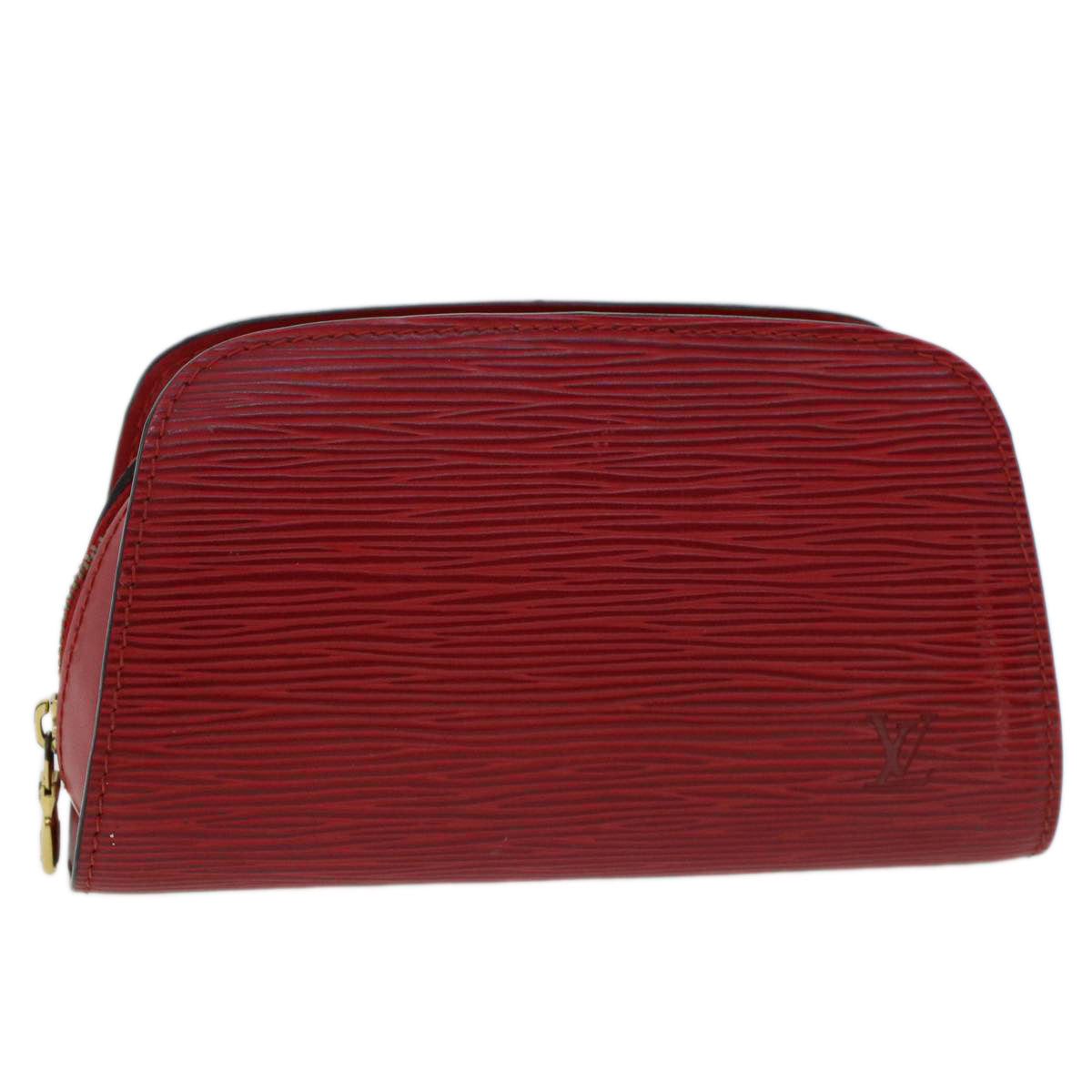 LOUIS VUITTON Epi Dauphine PM Pouch Red M48447 LV  48529