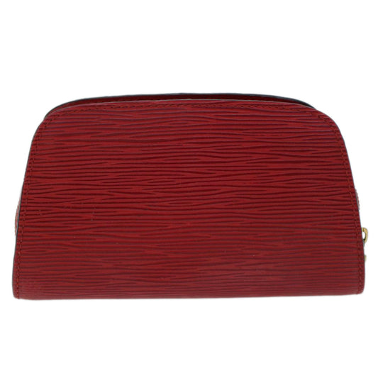 LOUIS VUITTON Epi Dauphine PM Pouch Red M48447 LV  48529