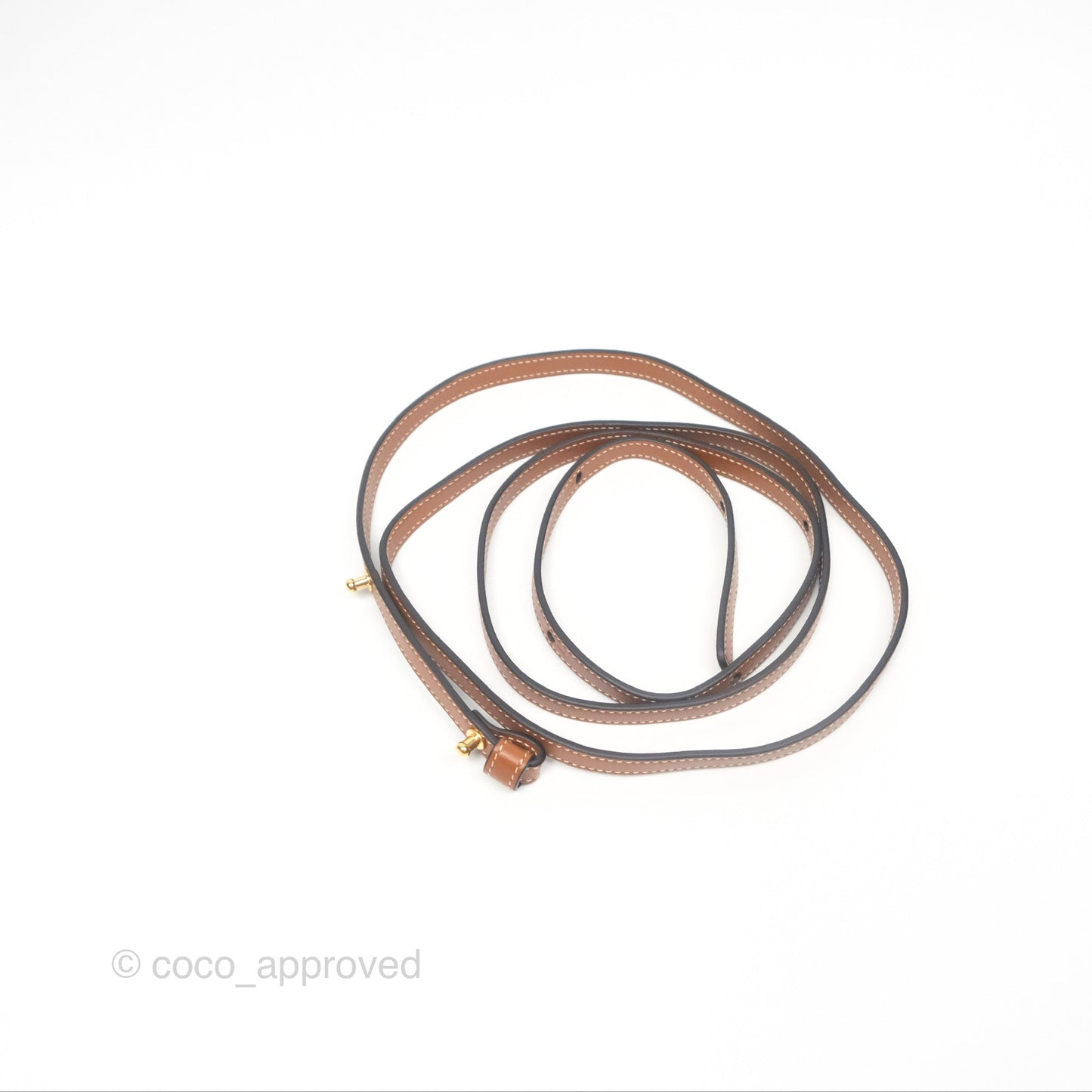 Celine Wallet On Strap Triomphe Canvas Tan Lambskin