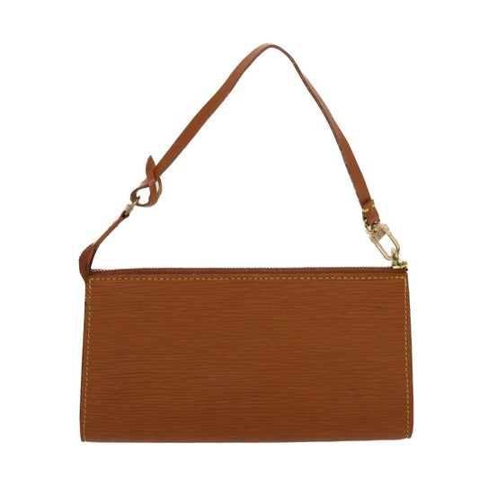 LOUIS VUITTON Epi Pochette Accessoires Pouch Brown M52953 LV  48649